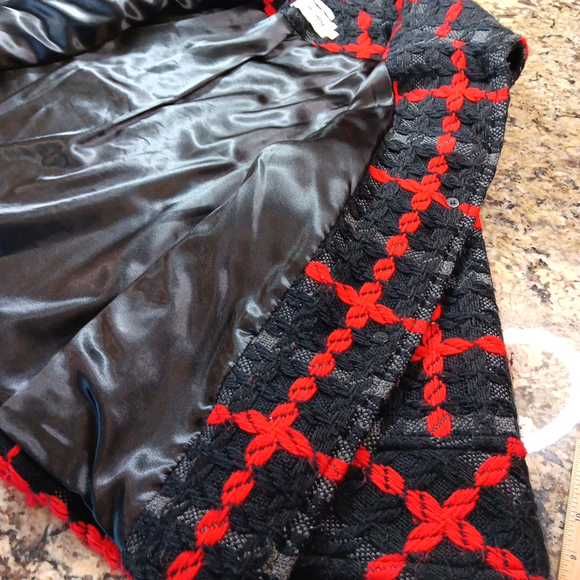 Size 4 Hilary Radley Wool Acrylic Womens Coat Jacket Blazer Button Up Stunning! - Picture 13 of 14